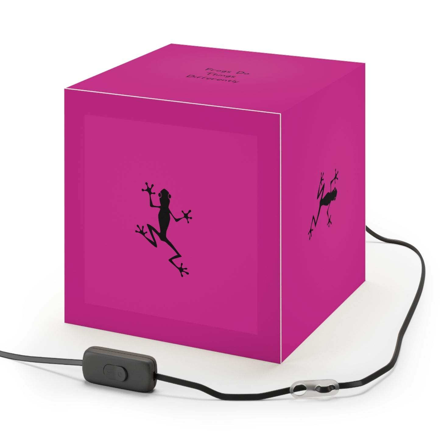 Light Cube Lamp | Pink Frog