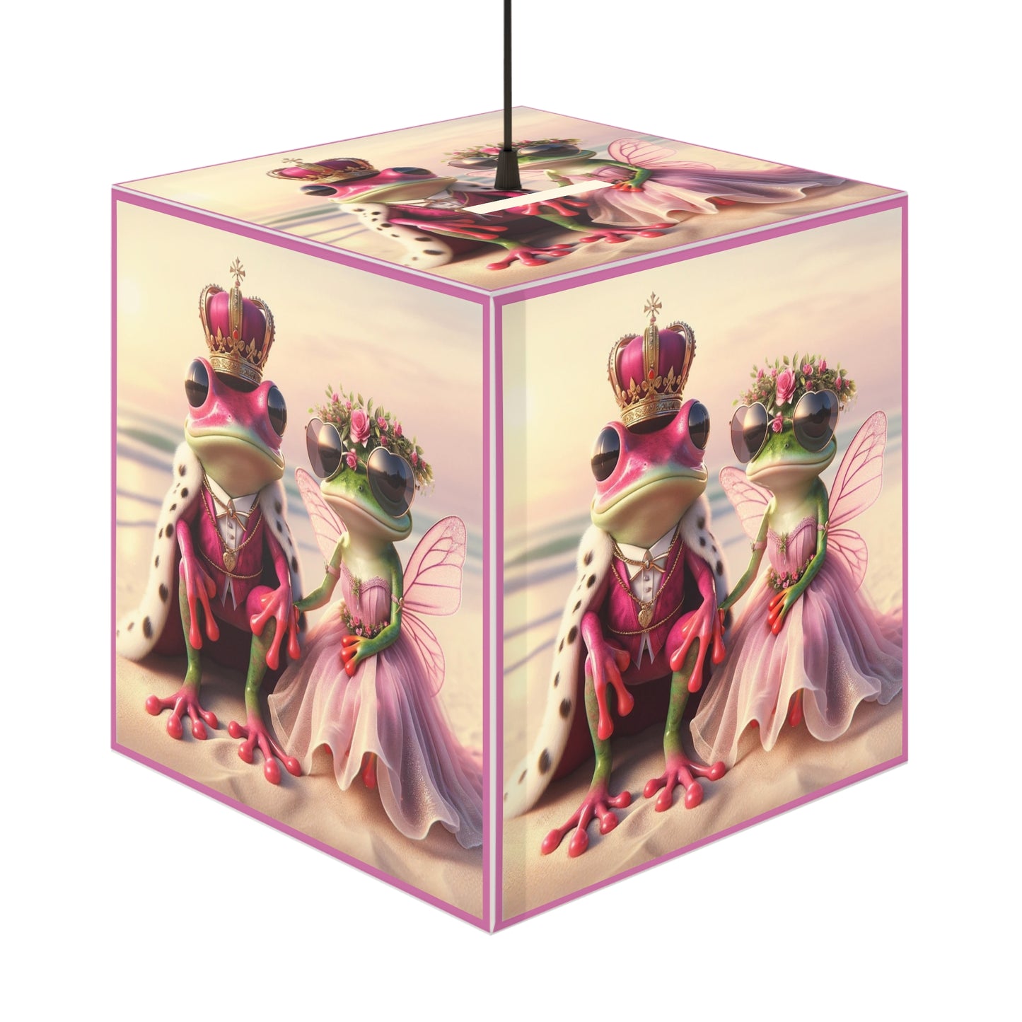 Light Cube Lamp | Pink Frog