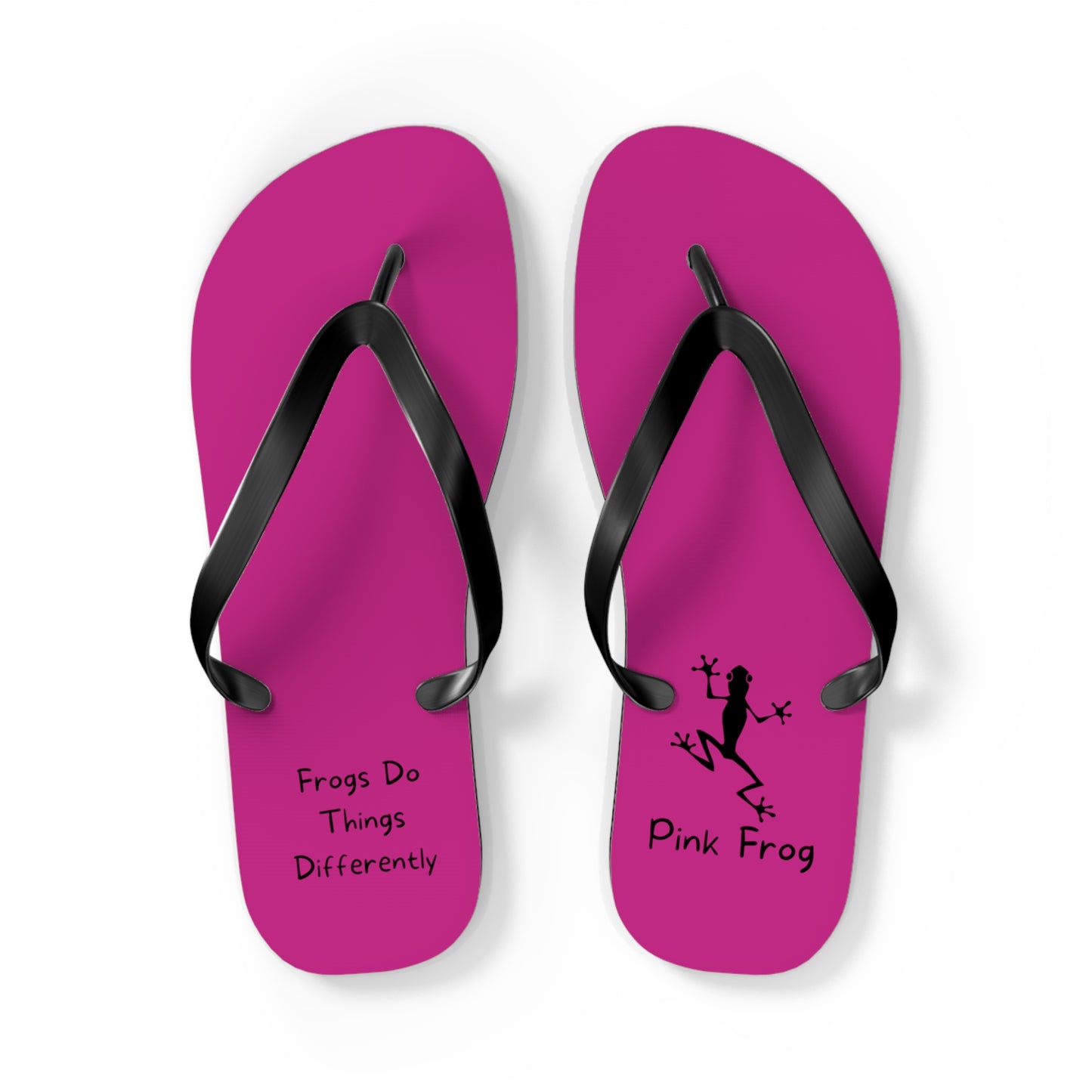 Pink Frog Flip Flops - Summer Fashions