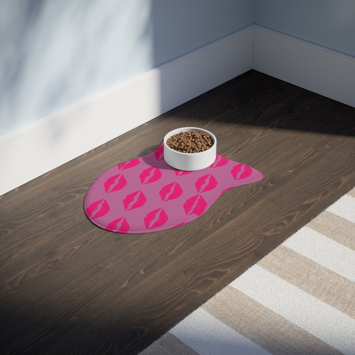 Pink Food Mats | Feeding Mat For Cats & Dogs