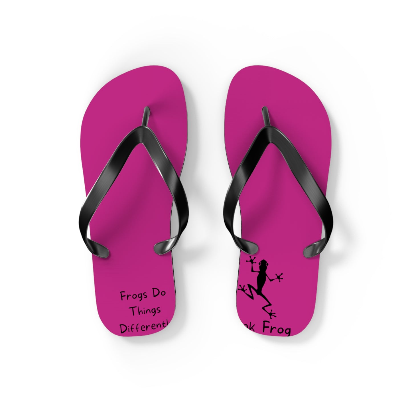 Pink Frog Flip Flops - Summer Fashions