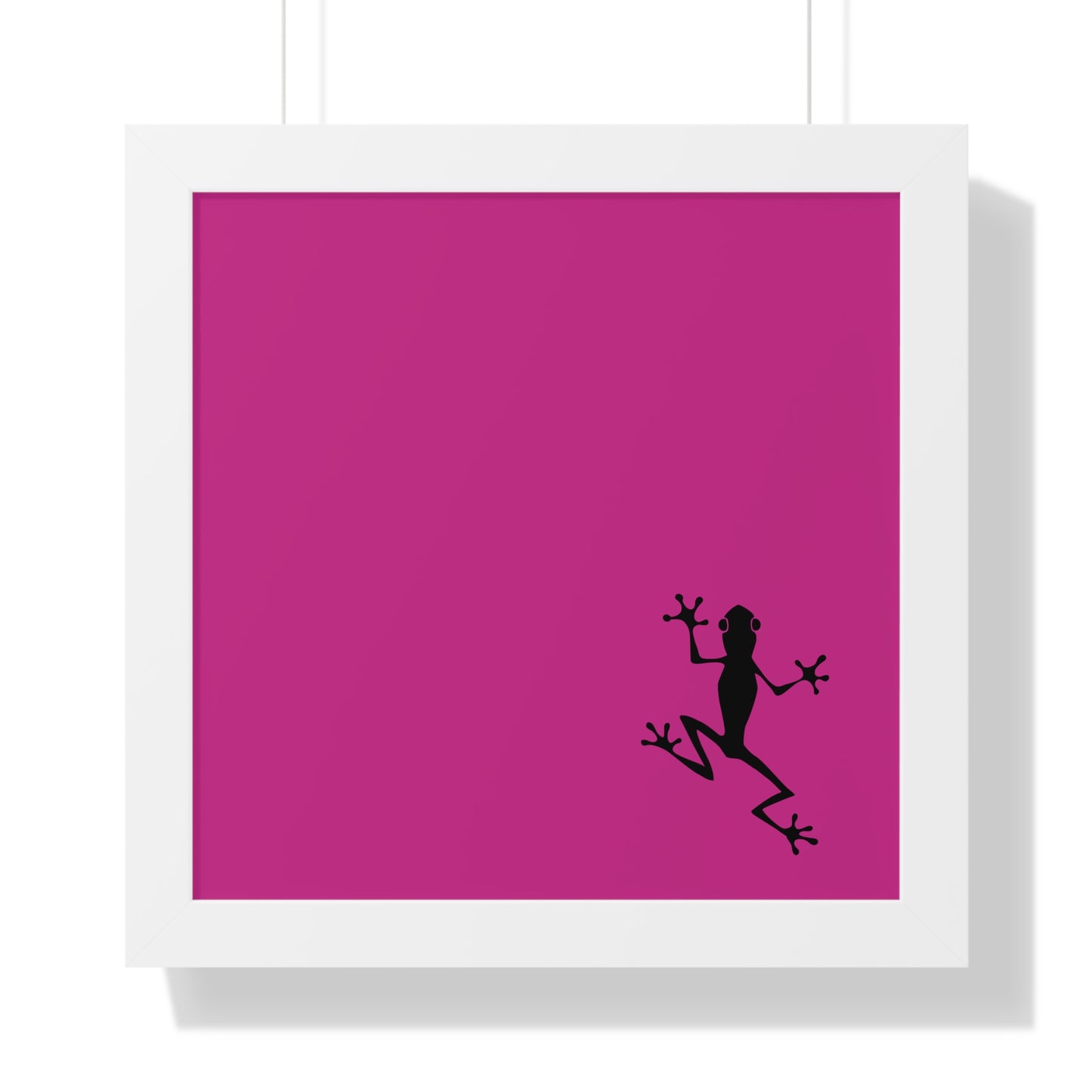 Pink Frog Framed Vertical Poster: Climb The Ladder Of Success