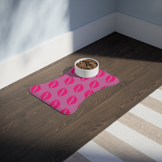 Pink Food Mats | Feeding Mat For Cats & Dogs