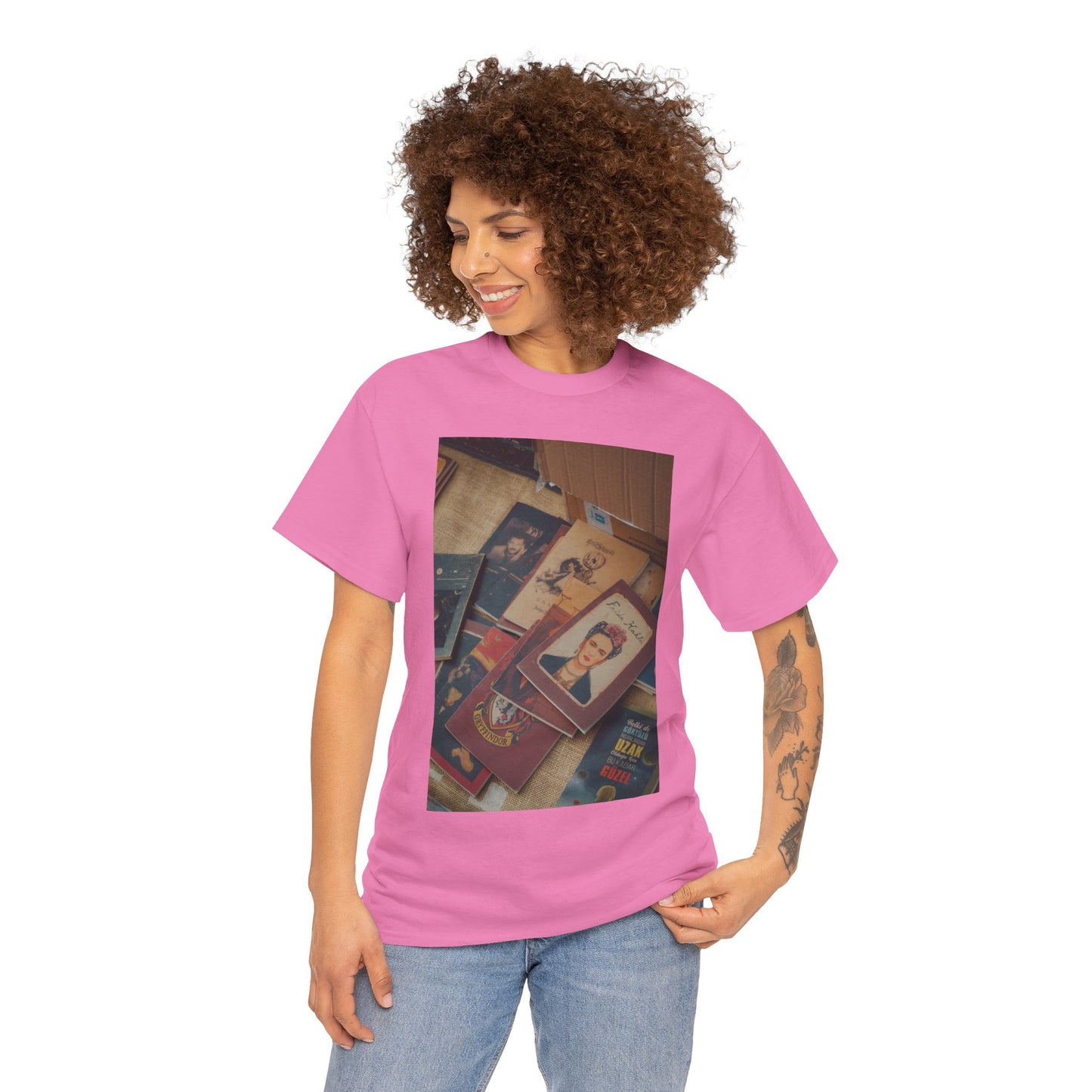 Unisex Heavy Cotton Tee | Summer T-Shirts - Pink Frog