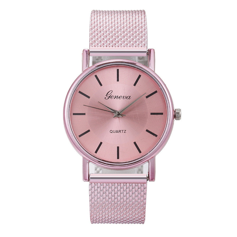 Mesh Quartz Couple Neva Watch Female