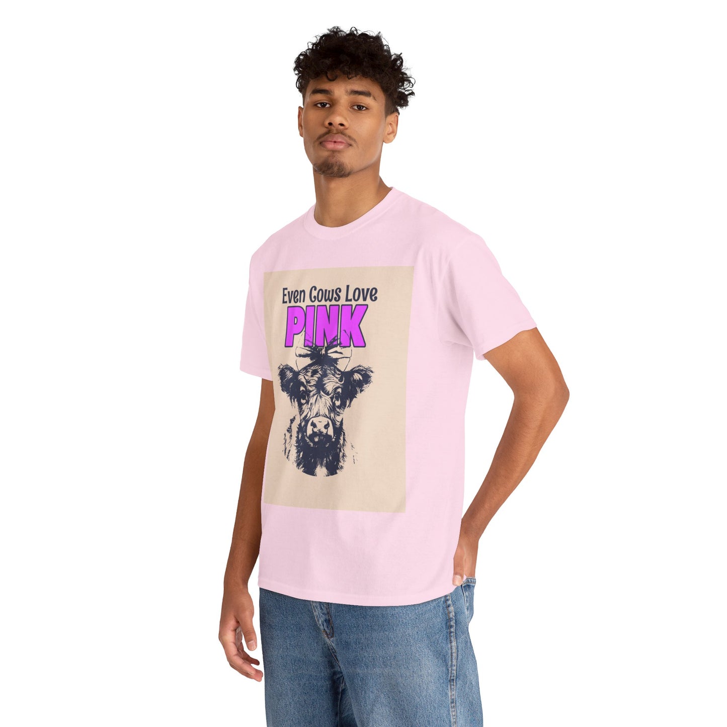 Unisex Heavy Cotton Tee | Summer T-Shirts - Pink Frog