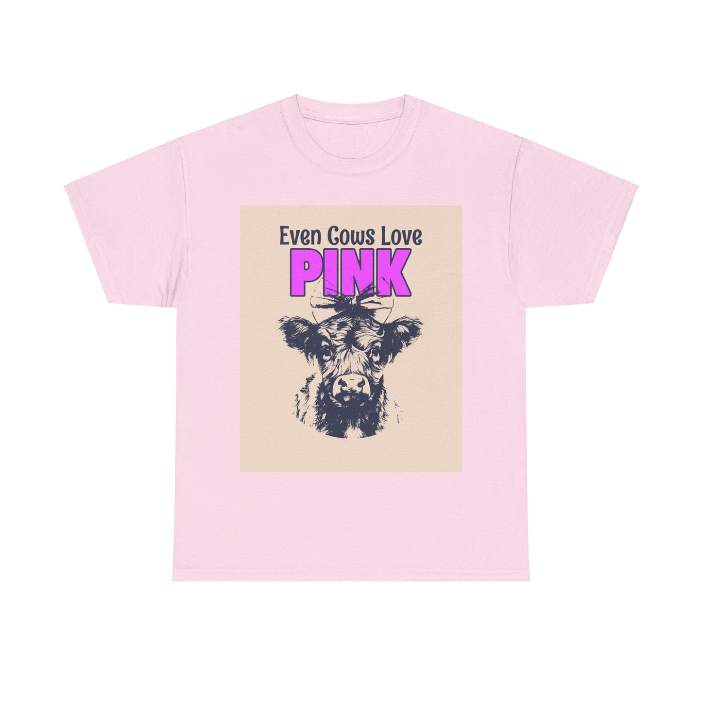 Unisex Heavy Cotton Tee | Summer T-Shirts - Pink Frog