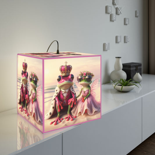 Light Cube Lamp | Pink Frog