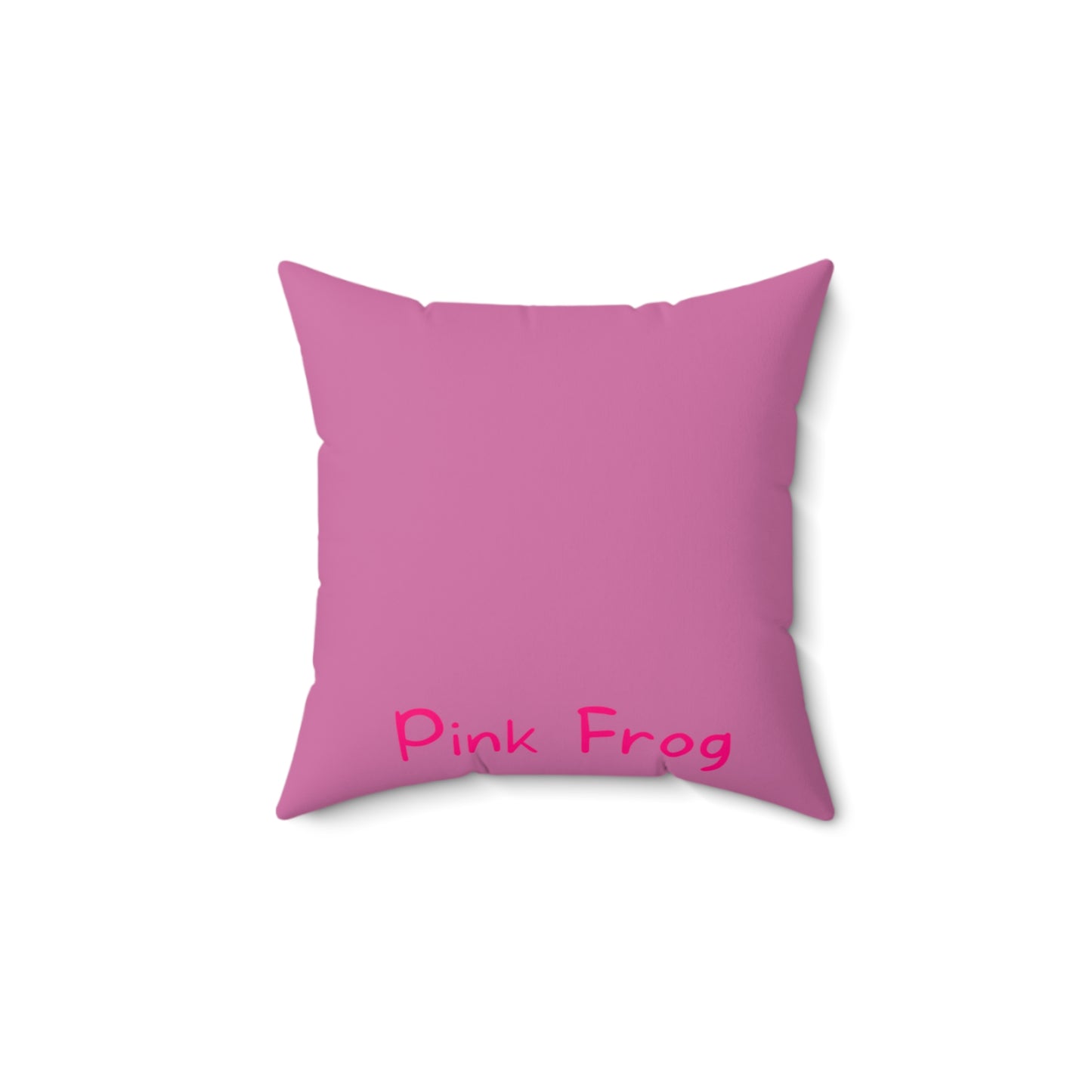 Pink Frog | Spun Polyester Square Pillow - Princess