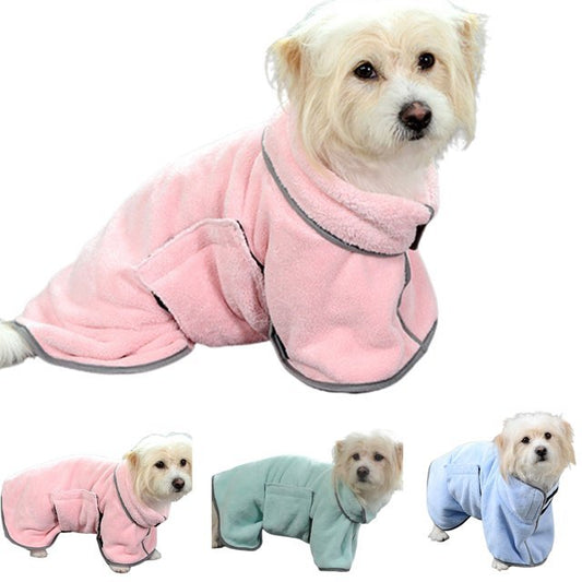 Quick-drying Pet Absorbent Towel | Dog Bathrobe - Bath Towel For Dogs