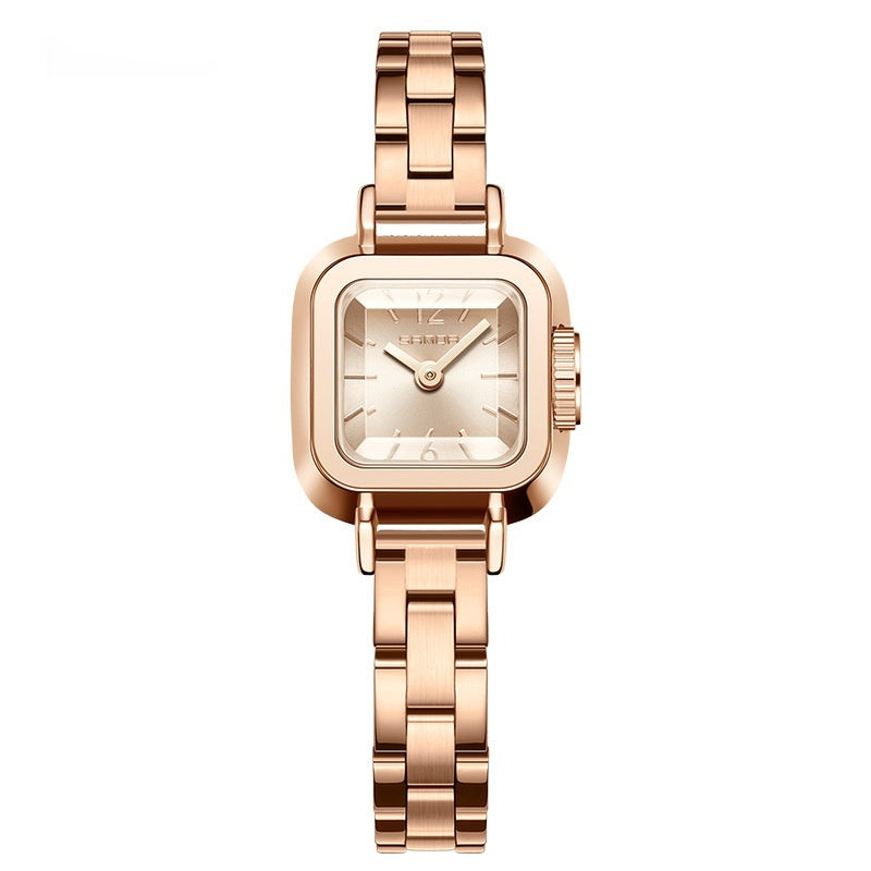 Mesh Quartz Watch For Women | Simple Roman Style - Waterproof