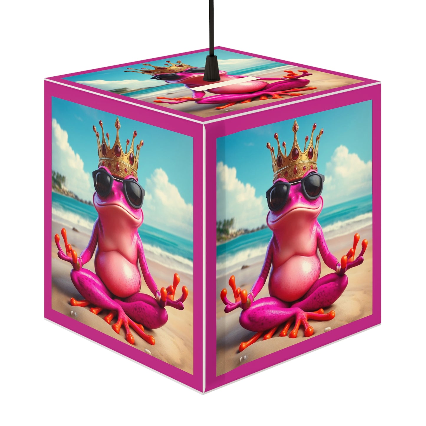 Light Cube Lamp | Pink Frog