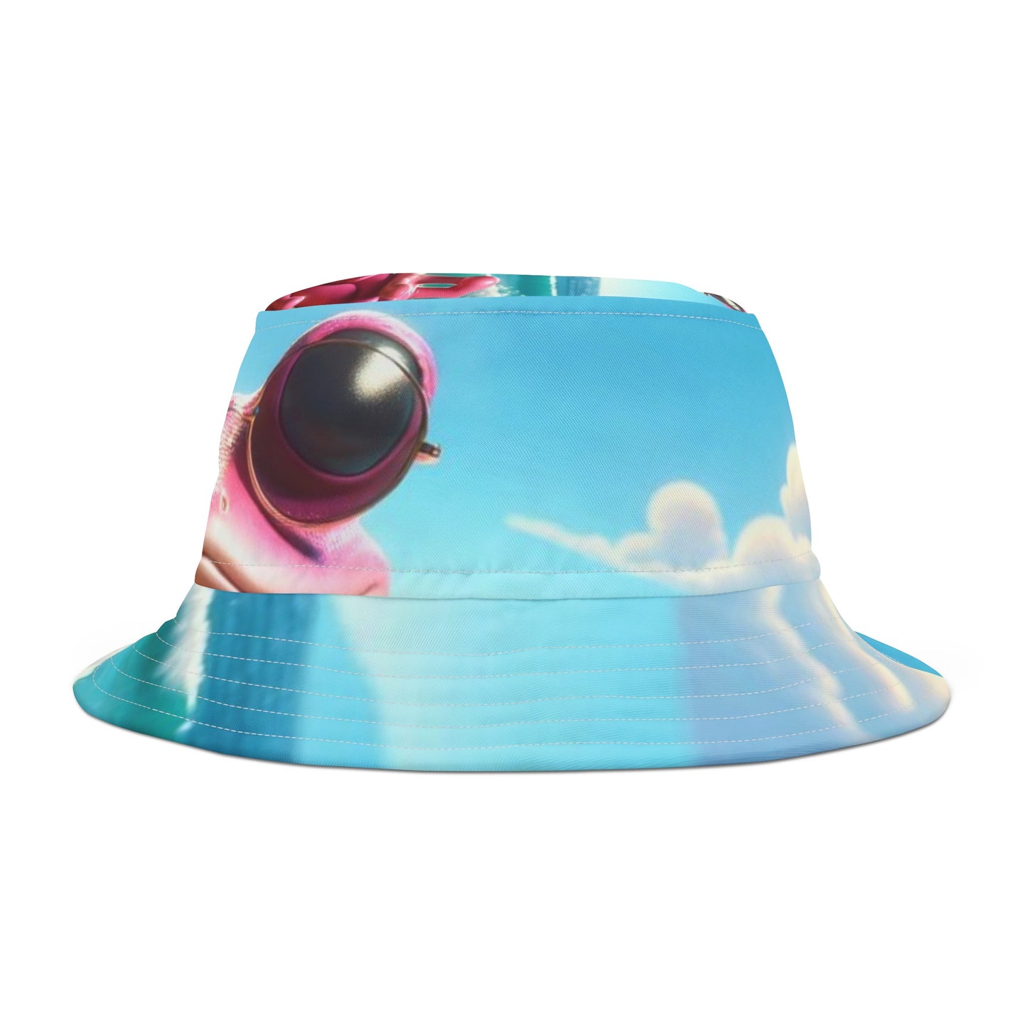 Pink Frog Bucket Hat - Step Out Onto The Beach