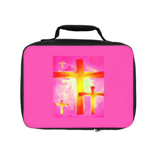 Lunch Bags | Pink Bag - Cross Art