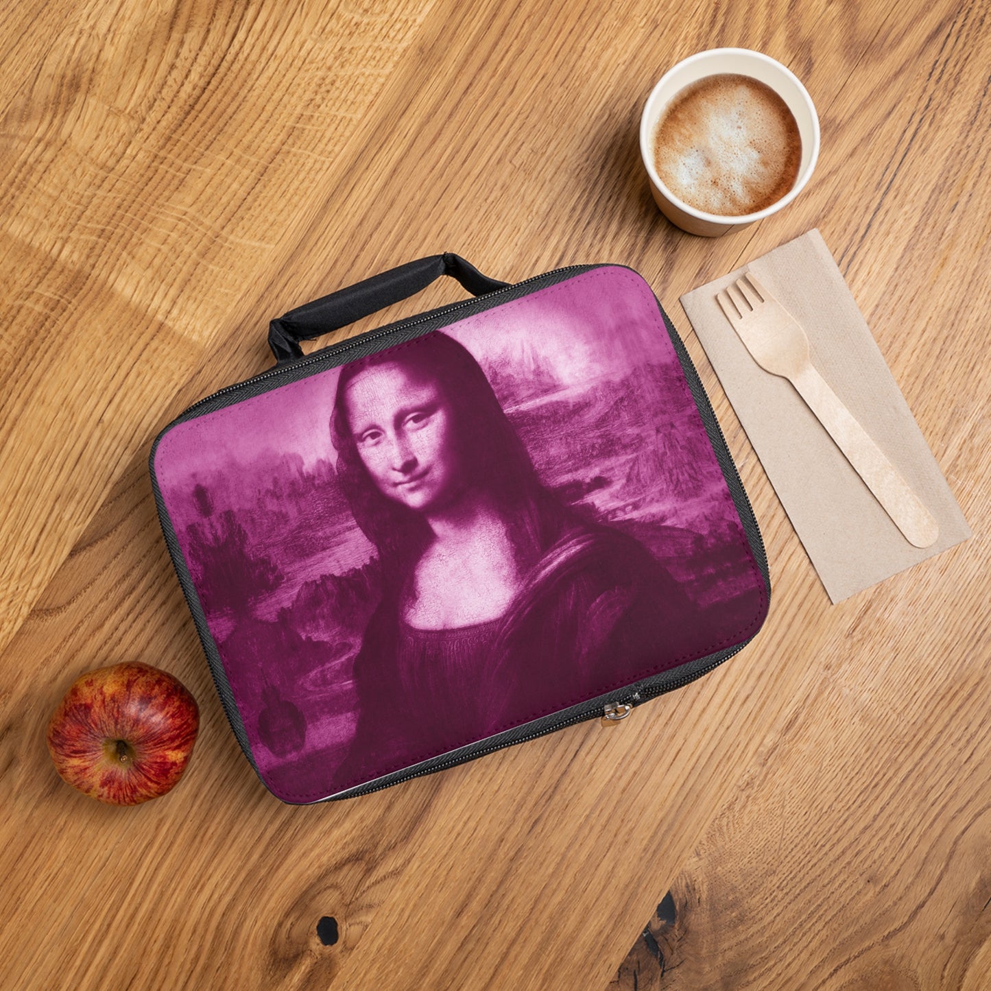 Lunch Bags | Pink Bag - Mona Lisa