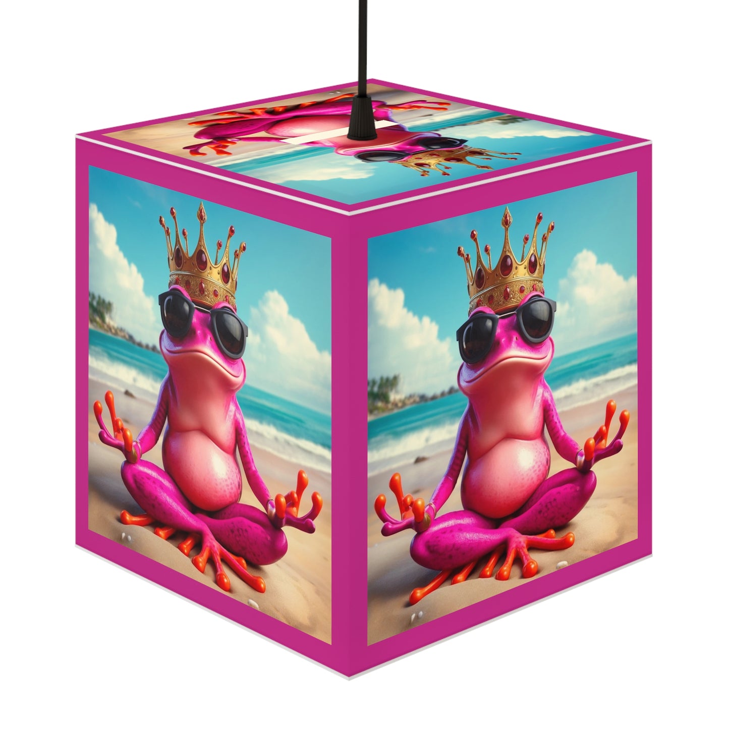 Light Cube Lamp | Pink Frog