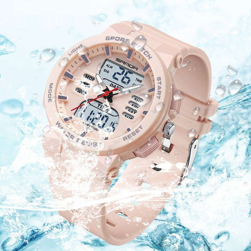 Dual Display Multifunctional Watch | Luminous Waterproof Electronic Watch