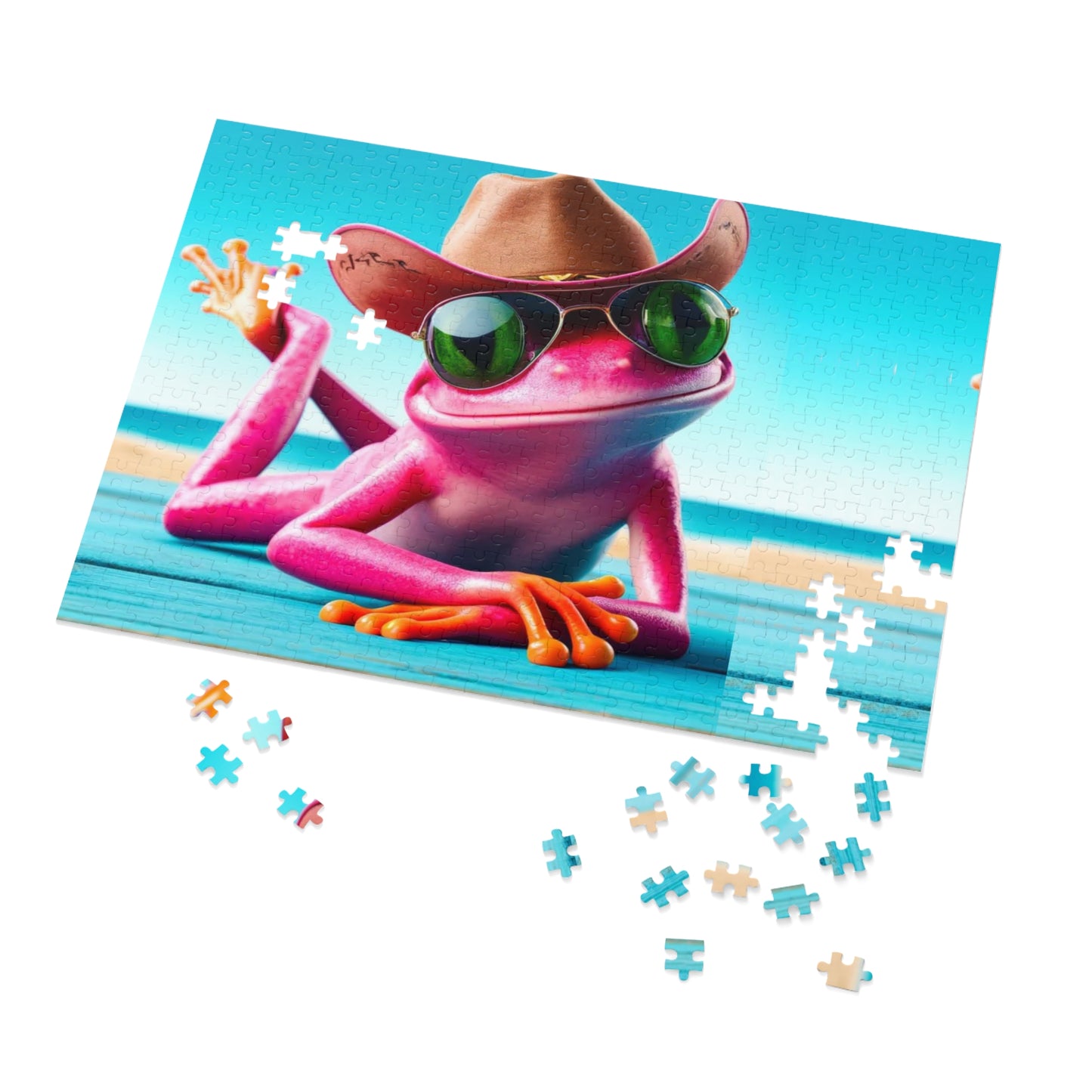 Pink Frog | Jigsaw Puzzle - (30, 110, 252, 500,1000-Piece)