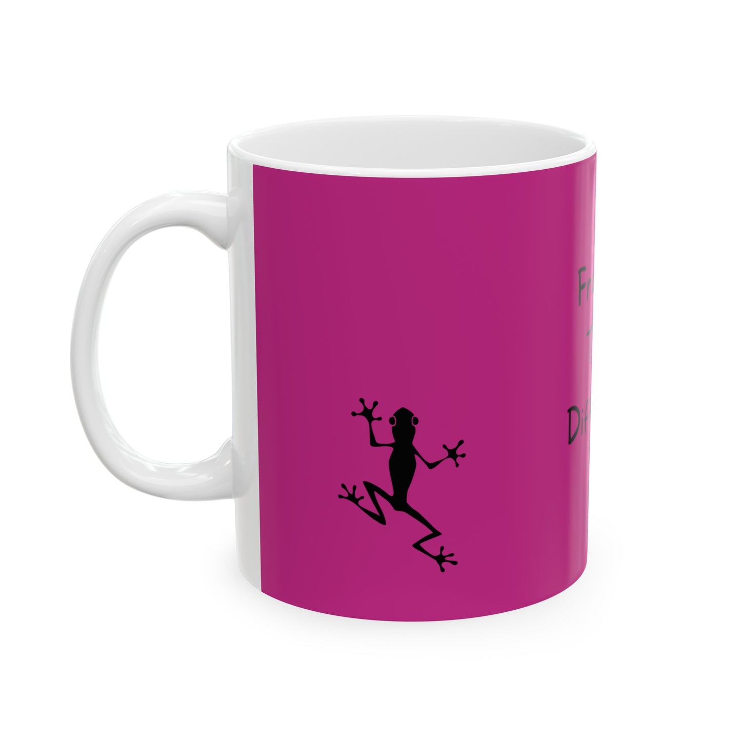 Pink Frog Ceramic Coffee Mug - (11oz, 15oz)