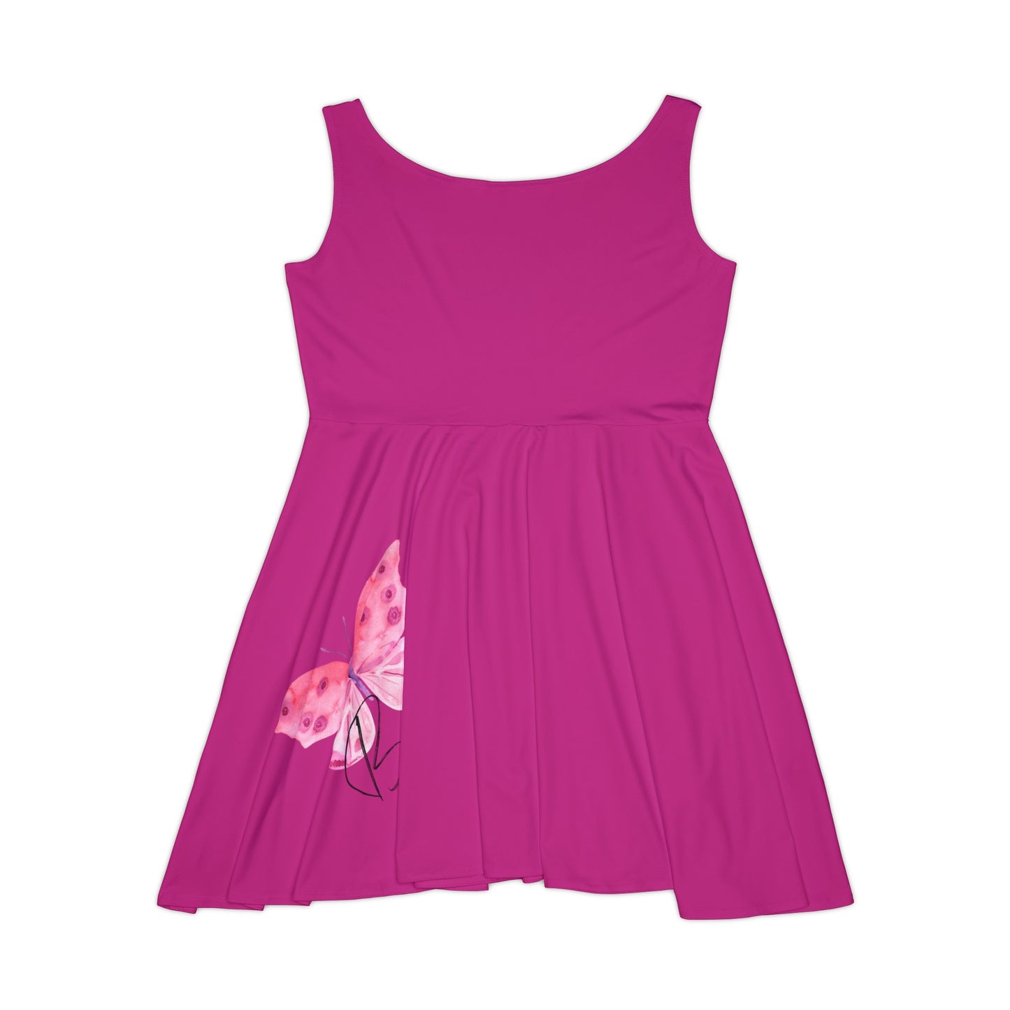 Women's Skater Dresses | Pink Dress - Butterfly