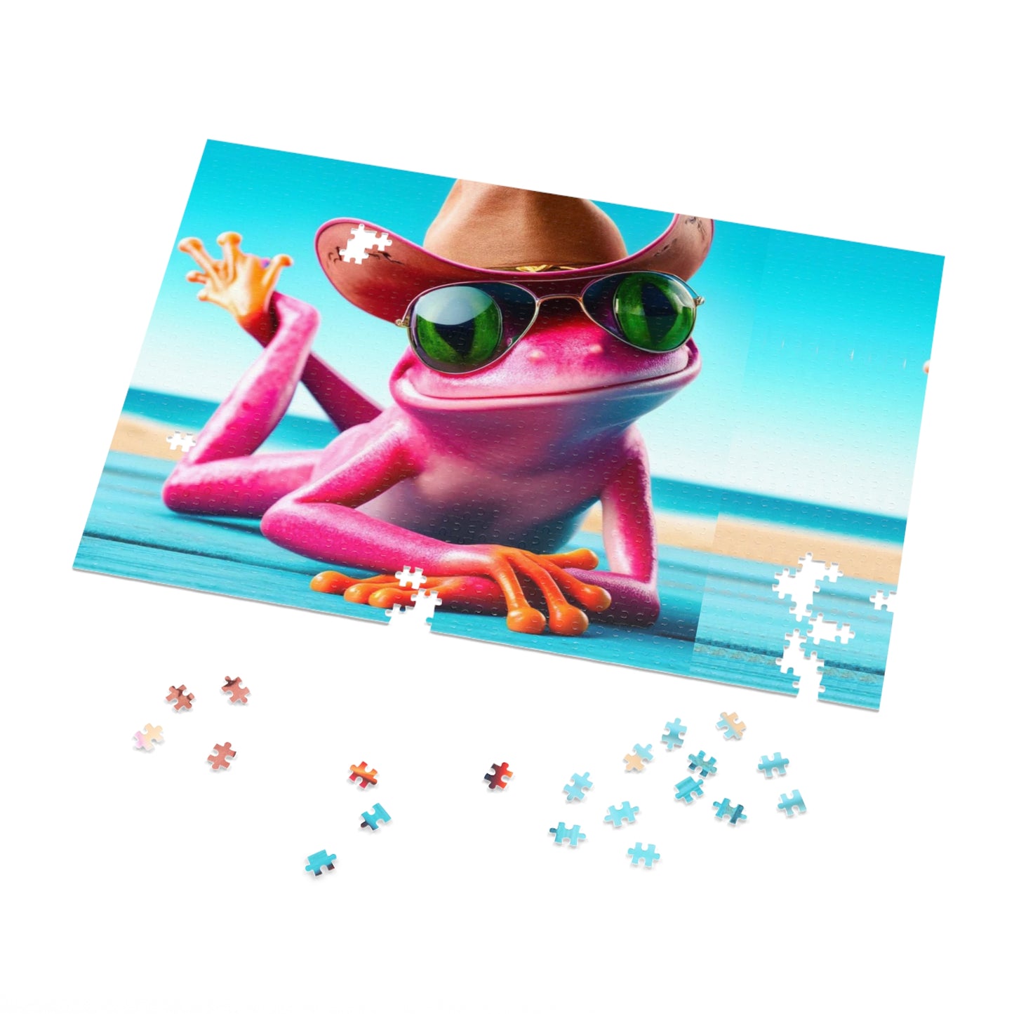 Pink Frog | Jigsaw Puzzle - (30, 110, 252, 500,1000-Piece)