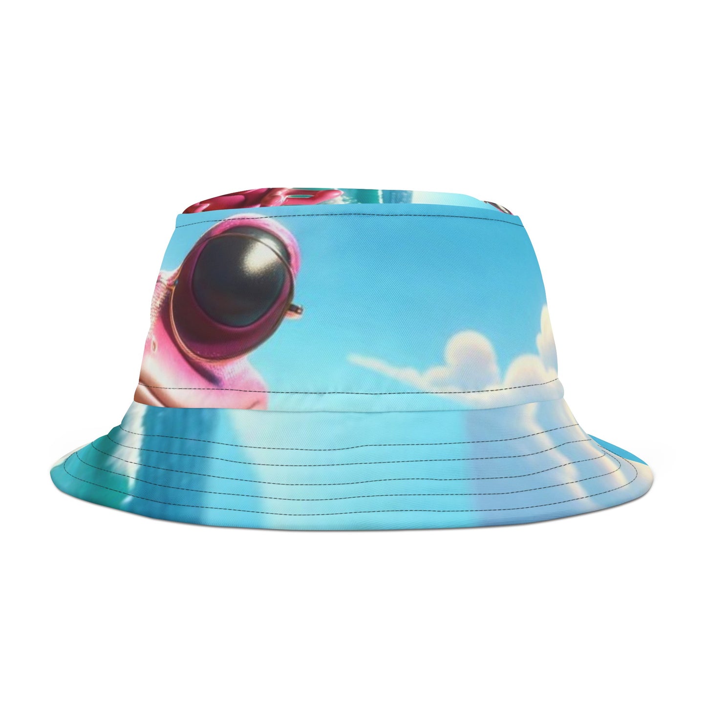 Pink Frog Bucket Hat - Step Out Onto The Beach