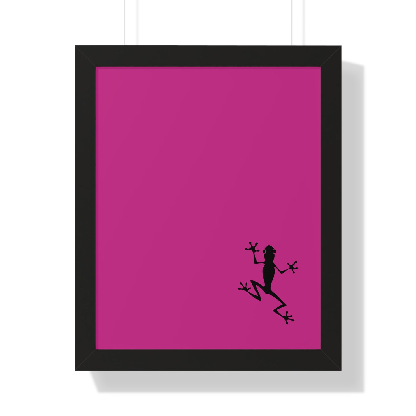 Pink Frog Framed Vertical Poster: Climb The Ladder Of Success