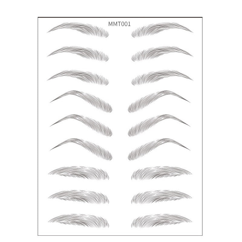 Simple Thick Eyebrows Stickers | Eco-friendly | Natural Look