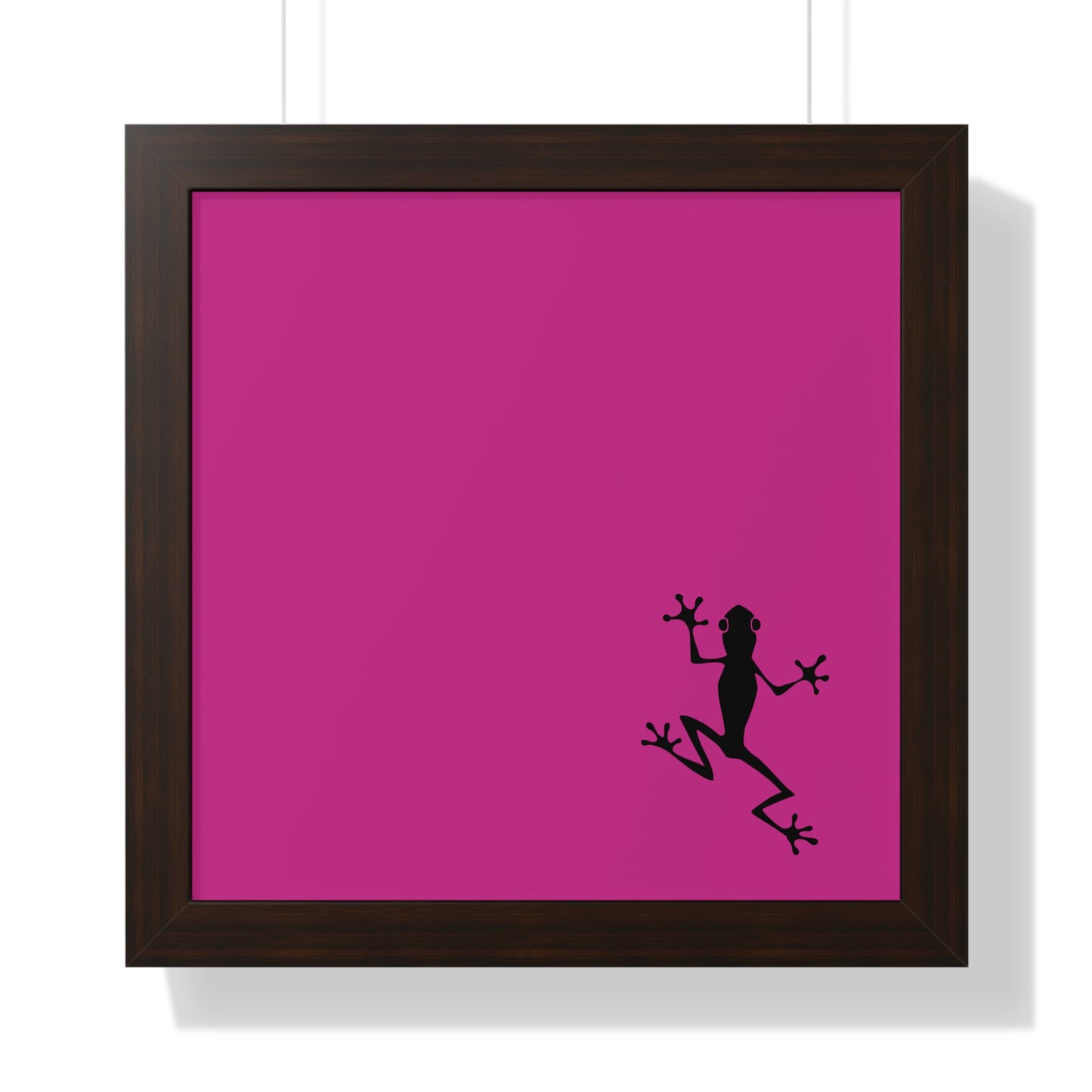 Pink Frog Framed Vertical Poster: Climb The Ladder Of Success