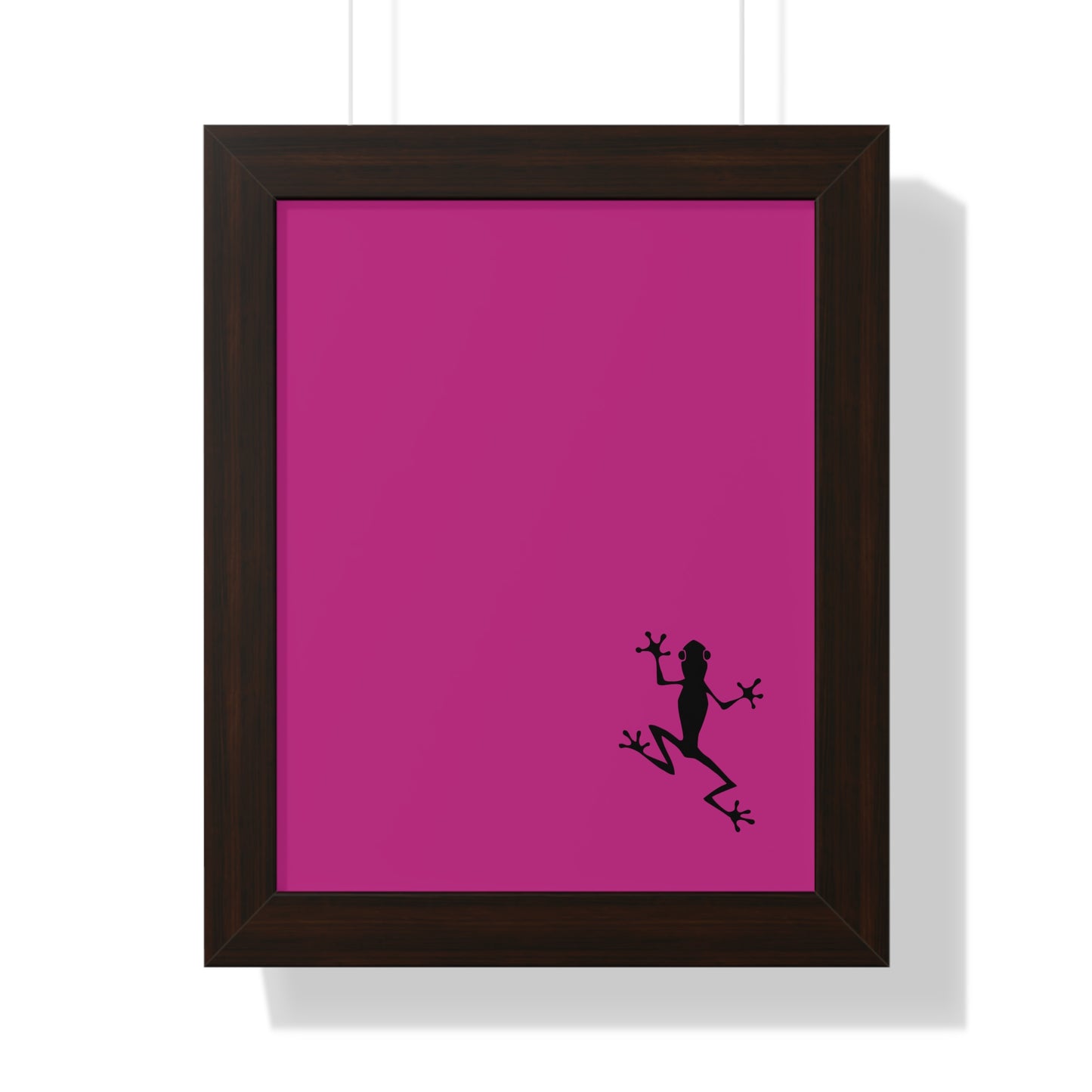 Pink Frog Framed Vertical Poster: Climb The Ladder Of Success