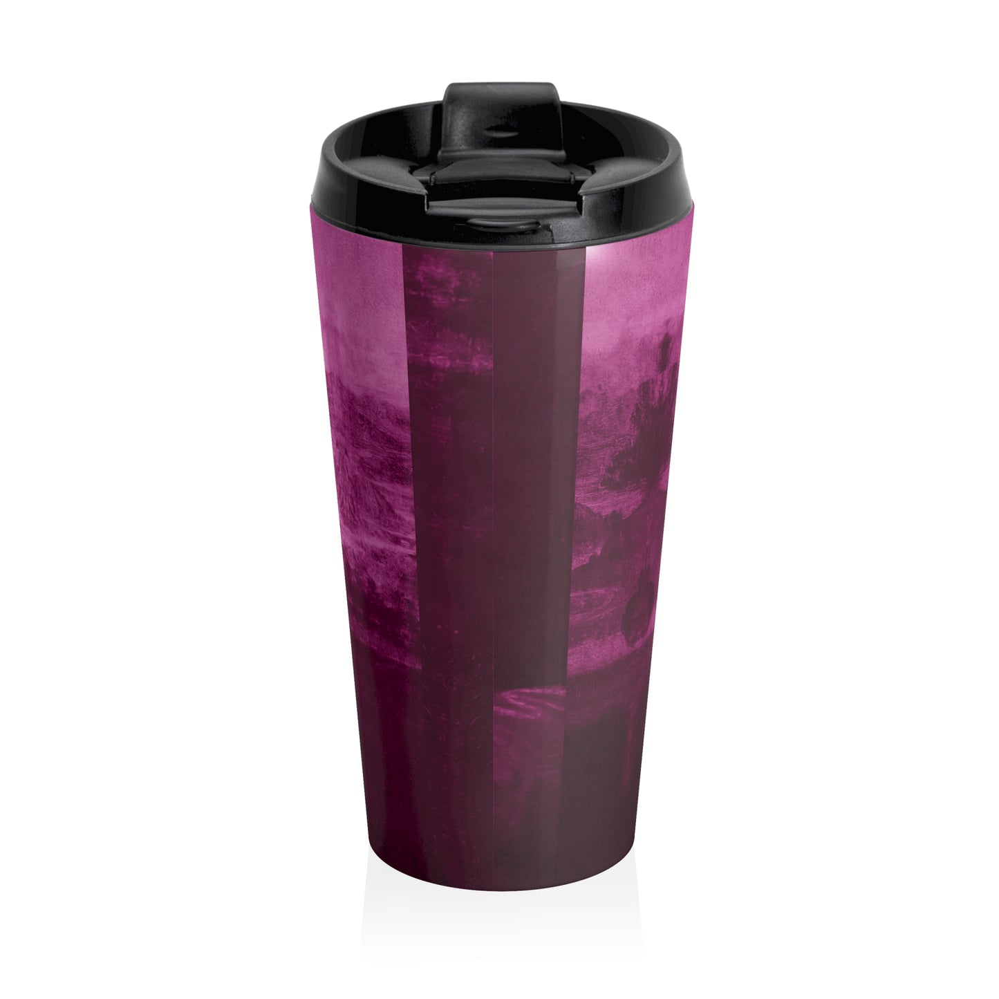 Pink Mona Lisa - Stainless Steel Travel Mug