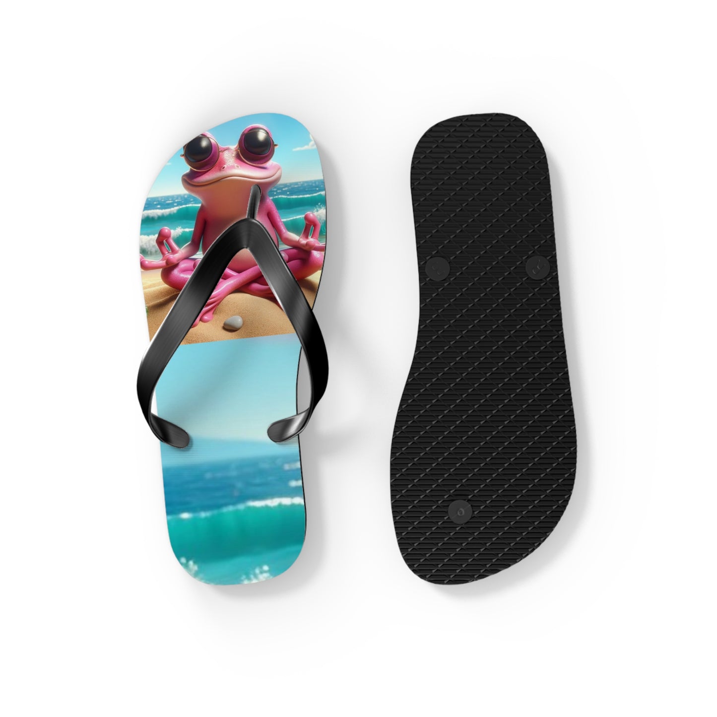 Pink Frog Flip Flops - Summer Fun