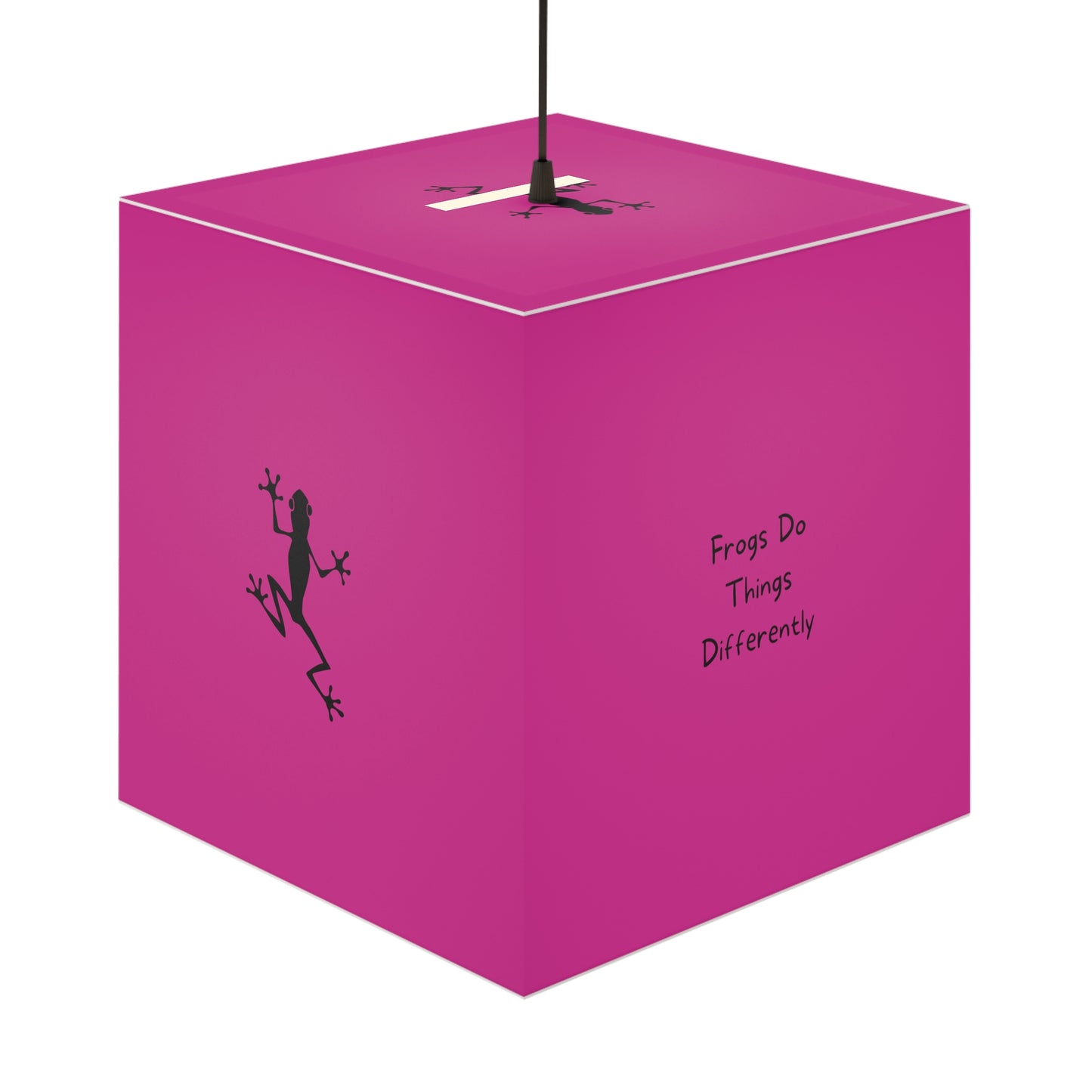 Light Cube Lamp | Pink Frog