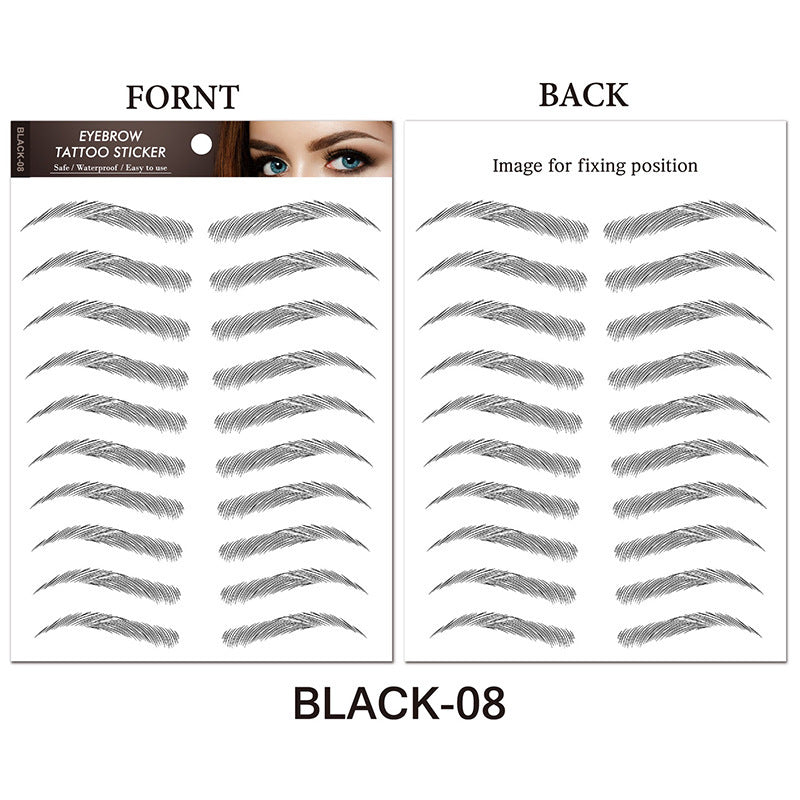 Water-based Authentic Eyebrow Tattoo Stickers | Waterproof