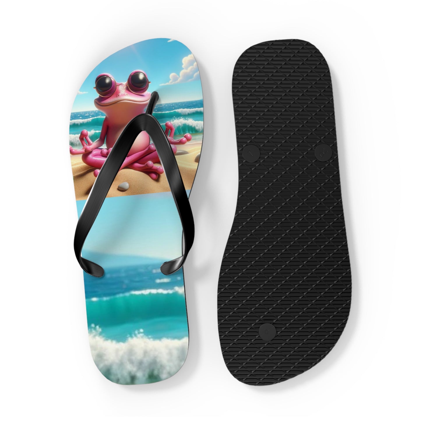 Pink Frog Flip Flops - Summer Fun