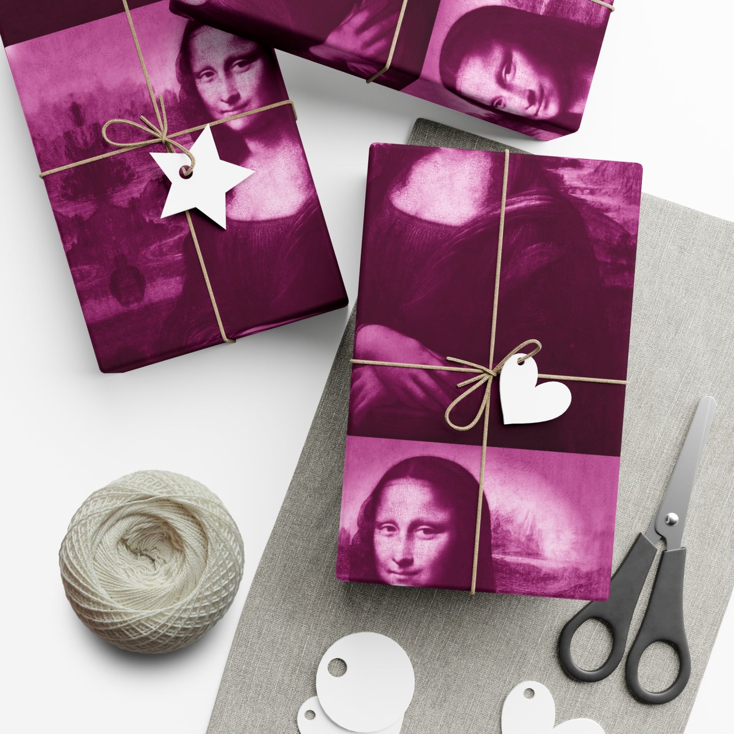 Gift Wrap Papers - Mona Lisa - Pink