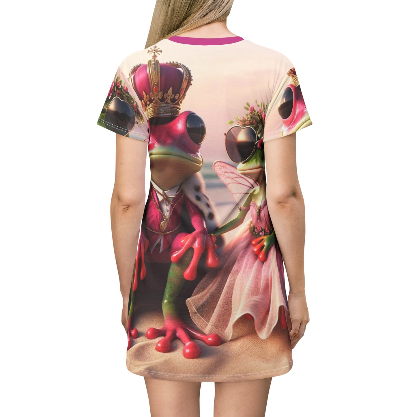 T-Shirt Dress | Pink Frog -Fairytale