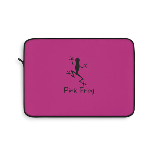 Laptop Sleeve | Pink Bag - Frog