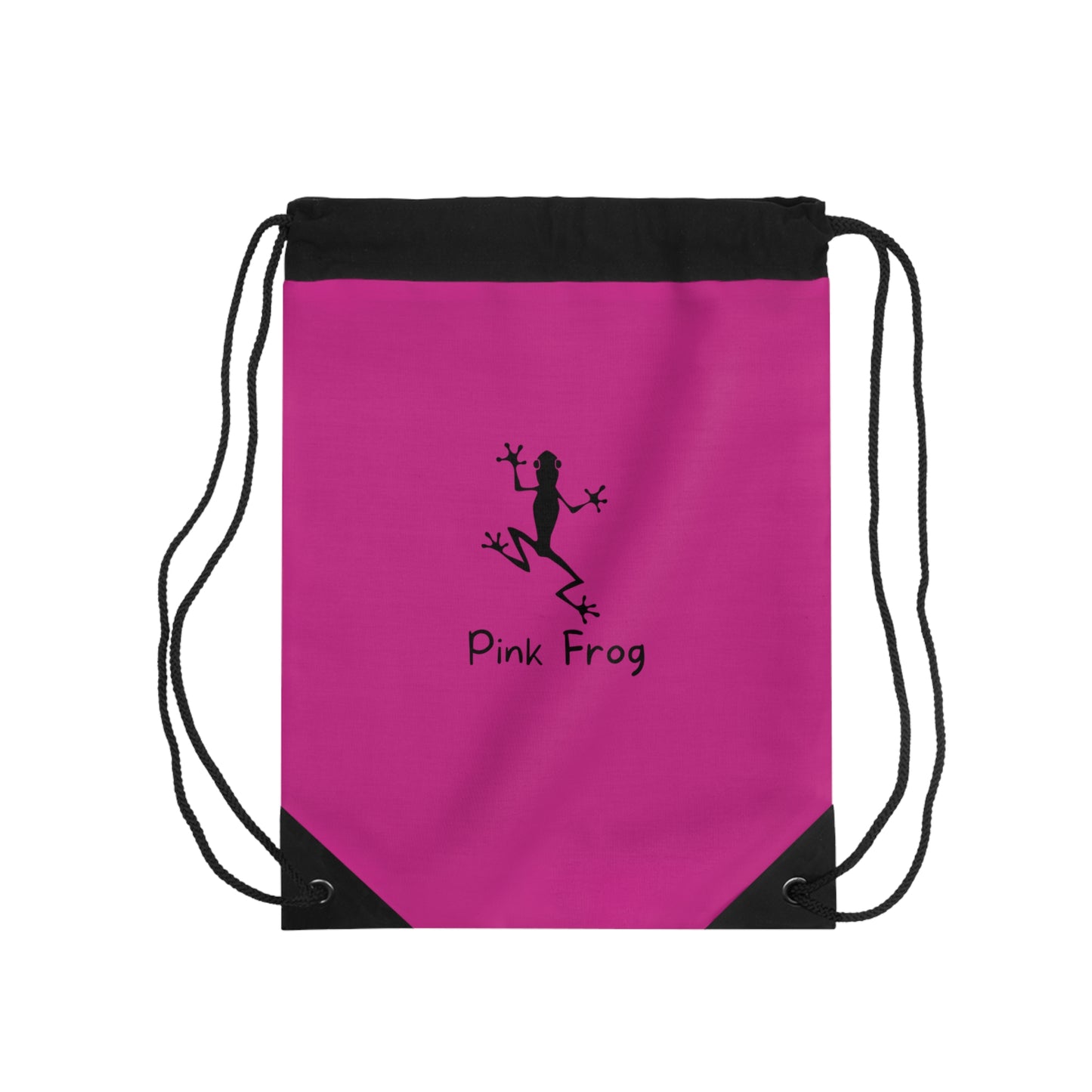 Drawstring Bag | Pink Frog