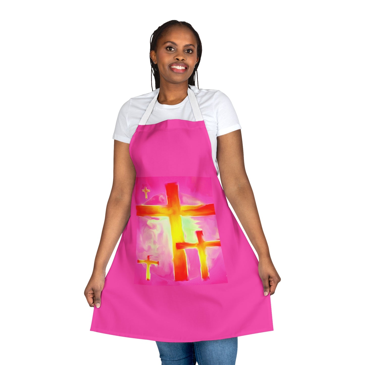 Pink Cross Apron - 5-Color Straps