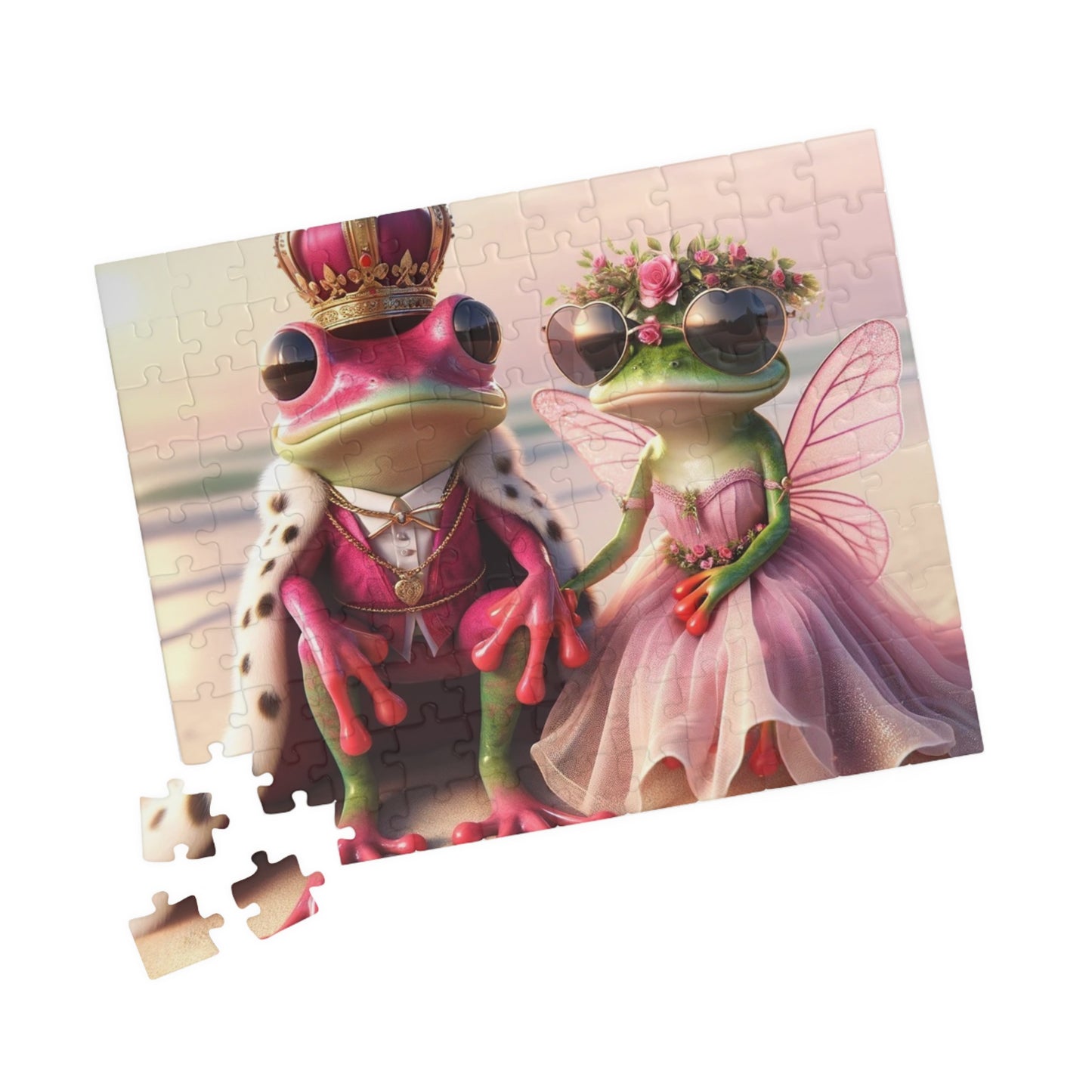 Pink Frog | Puzzle - (110, 252, 520, 1014-piece)