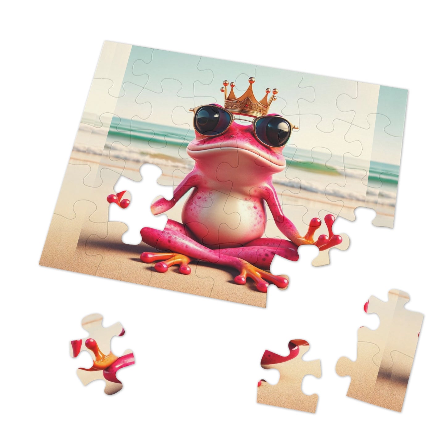 Pink Frog | Jigsaw Puzzle - (30, 110, 252, 500,1000-Piece)