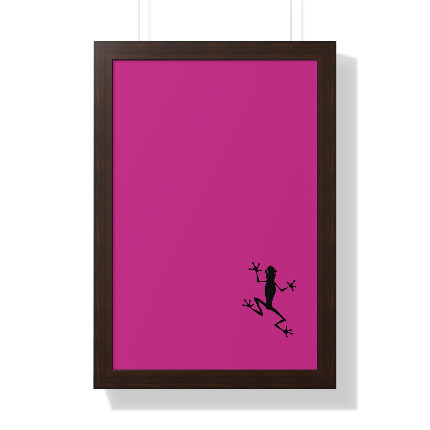 Pink Frog Framed Vertical Poster: Climb The Ladder Of Success