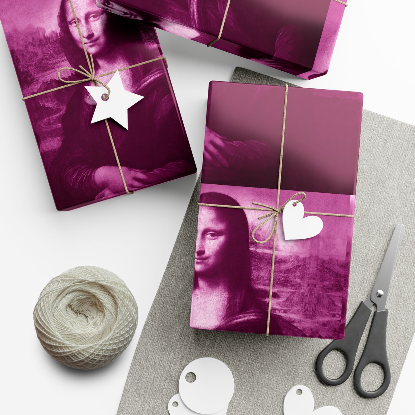 Gift Wrap Papers - Mona Lisa - Pink