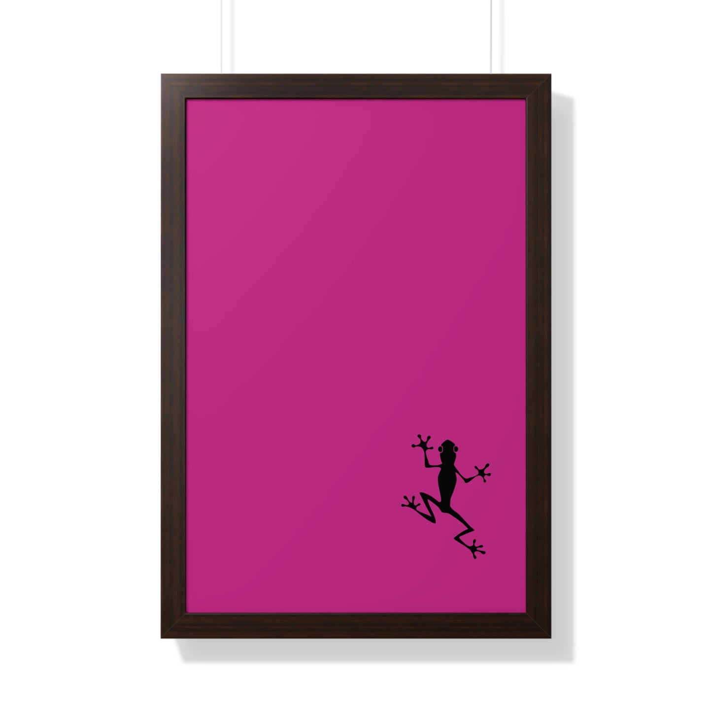 Pink Frog Framed Vertical Poster: Climb The Ladder Of Success