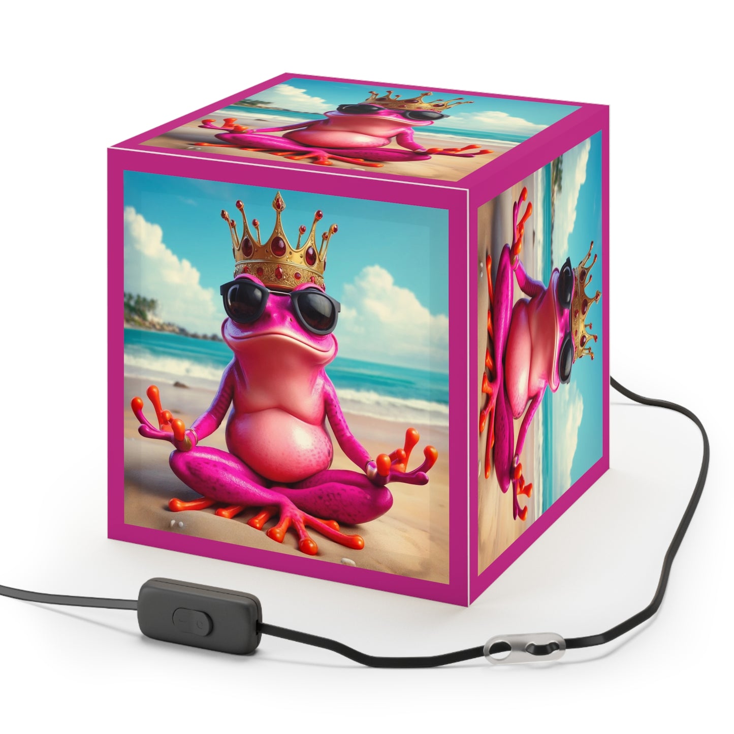 Light Cube Lamp | Pink Frog