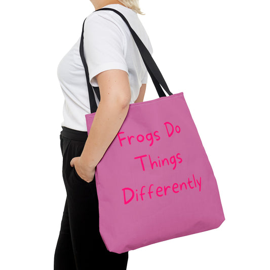 Pink Frog Tote Bag - In Style Bags