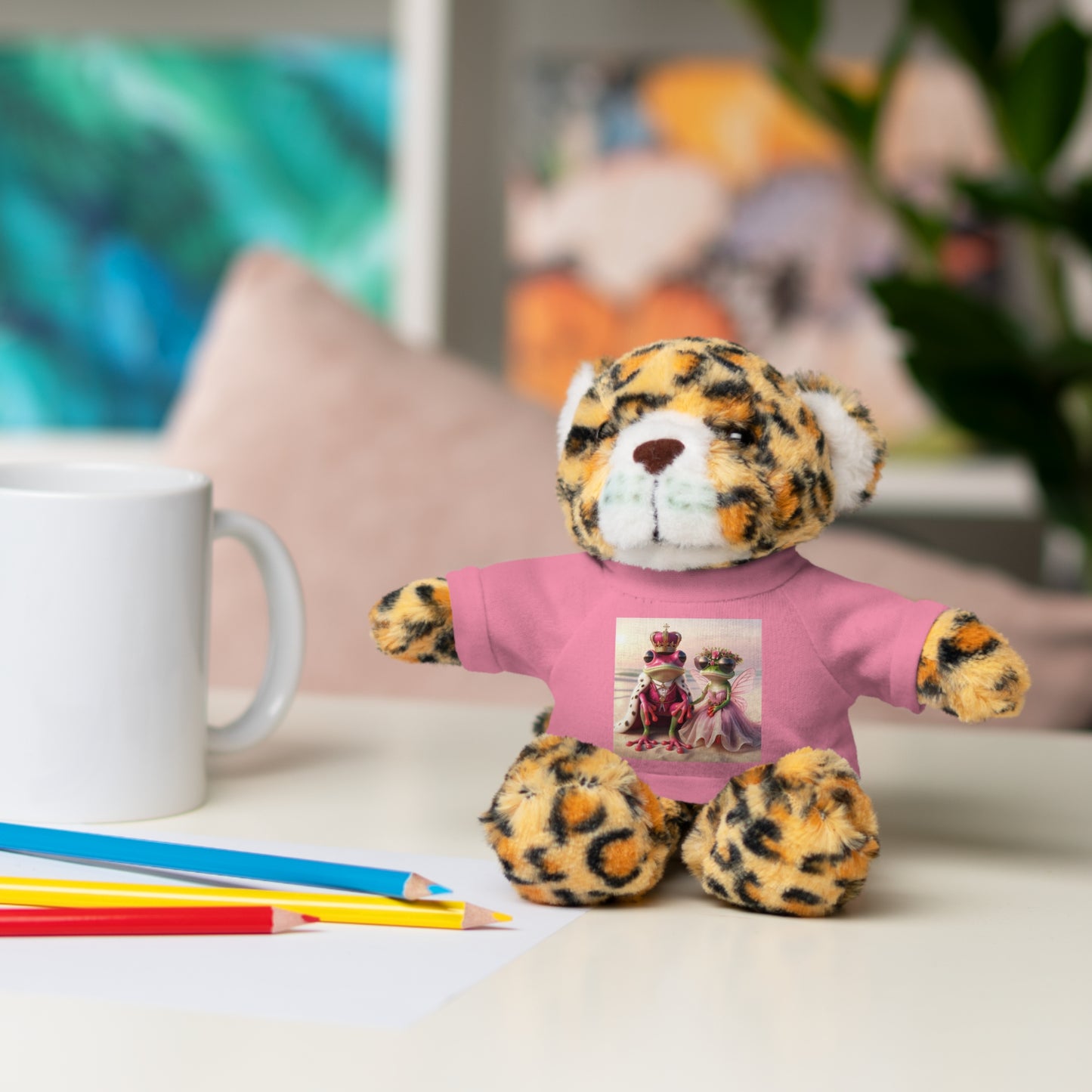 Stuffed Animals with Tee | Pink Frog