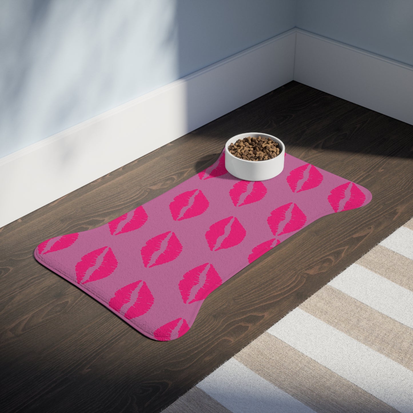 Pink Food Mats | Feeding Mat For Cats & Dogs