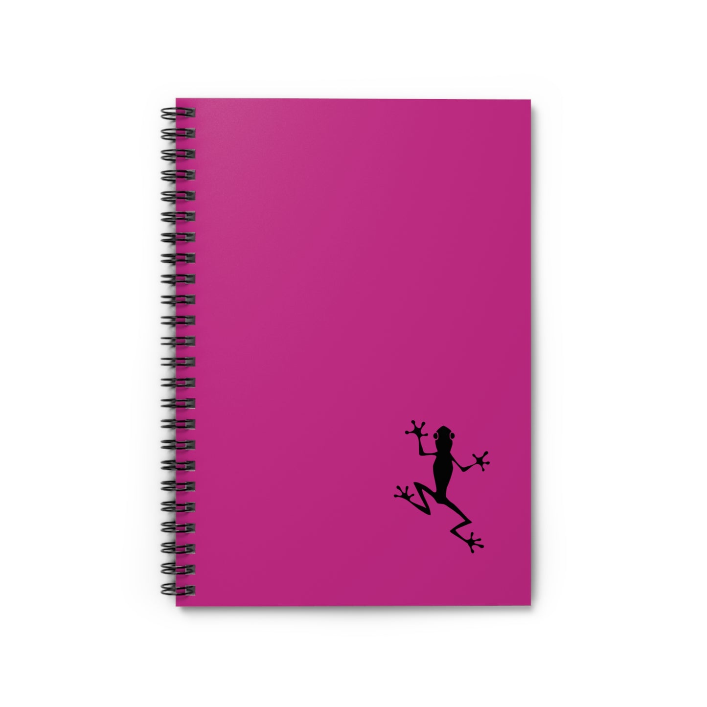 Pink Frog Spiral Notebook - Ruled Lines